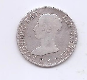 José Napoleón del año 1810 de cuatro reales 